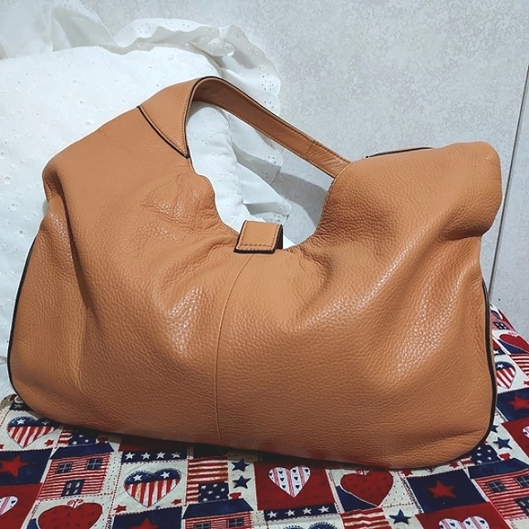 GILL BEIGE LEATHER SHOULDER BAG - Picture 7 of 10